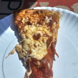The pizza he made fast cheese wasn't even melted just a waste of time and money for shitty pizza The pizza he made fast cheese wasn't even melted just a waste of time and money for shitty pizza