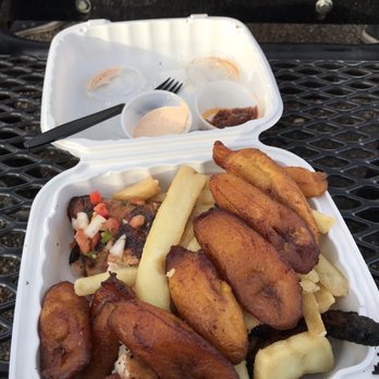 Spicy Water African Grill - Quarter chicken with plantains and fries - African Near Me - Washington, DC, District of Columbia Spicy Water African Grill - Quarter chicken with plantains and fries - African Near Me - Washington, DC, District of Columbia
