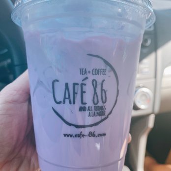 Cafe 86 - Ube latte. - Desserts Near Me - Artesia, California Cafe 86 - Ube latte. - Desserts Near Me - Artesia, California