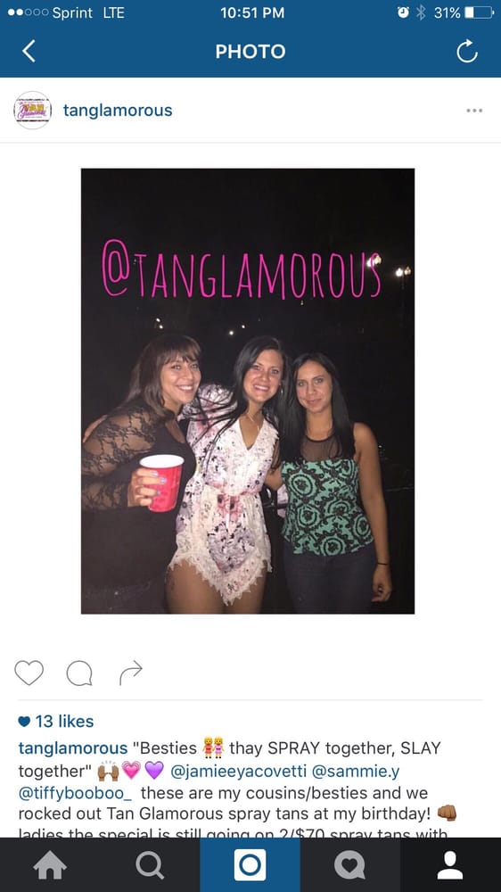 Tan Glamorous Logo