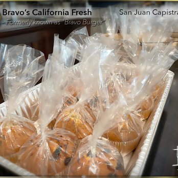 Bravo's California Fresh - Muffins - They kind've look like repackaged COSTCO muffins; could be my bad eyesight. HA! - Breakfast & Brunch Near Me - San Juan Capistrano, California Bravo's California Fresh - Muffins - They kind've look like repackaged COSTCO muffins; could be my bad eyesight. HA! - Breakfast & Brunch Near Me - San Juan Capistrano, California