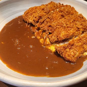 Tendon Kohaku - Pork katsu curry with omurice - Japanese Near Me - Bellevue, Washington