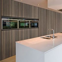 Modern Wood Veneer Kitchen