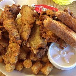 Bulldogs Cafe - The steak finger dinner plate.