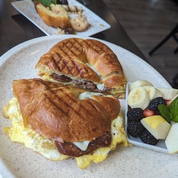 Espresso - Sausage, egg and cheese with fruit - Coffee & Tea Near Me - Havertown, Pennsylvania