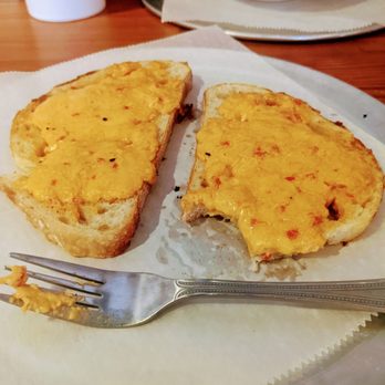 Birmingham Breadworks - Warm pimento cheese toast - Bakeries Near Me - Birmingham, Alabama Birmingham Breadworks - Warm pimento cheese toast - Bakeries Near Me - Birmingham, Alabama
