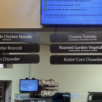 Kneaders Bakery & Cafe - Soups menu, it is the ones in black all black. - Cafes Near Me - Saratoga Springs, Utah