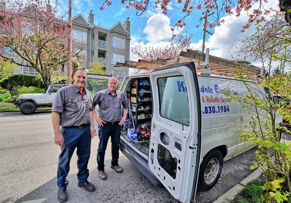 Why Choose Us? - Our focus in providing quality residential and commercial services combined with honest and reliable electricians makes us the first choice of many residents in the areas of Kerrisdale, Point Grey, UBC, Kitsilano, Shaughnessy, False Creek and Marpole.
All work is performed or supervised by an electrician with more that 25 years of experience who are licensed, bonded and insured. Kerrisdale Electric is rated A+ by the BBB.
When many trades are involved it is important for each trade to show up and complete their work on time. Many of our clients keep calling us for that reason.
We take pride in our work and always leave the job clean and safe. Why Choose Us? - Our focus in providing quality residential and commercial services combined with honest and reliable electricians makes us the first choice of many residents in the areas of Kerrisdale, Point Grey, UBC, Kitsilano, Shaughnessy, False Creek and Marpole.
All work is performed or supervised by an electrician with more that 25 years of experience who are licensed, bonded and insured. Kerrisdale Electric is rated A+ by the BBB.
When many trades are involved it is important for each trade to show up and complete their work on time. Many of our clients keep calling us for that reason.
We take pride in our work and always leave the job clean and safe.
