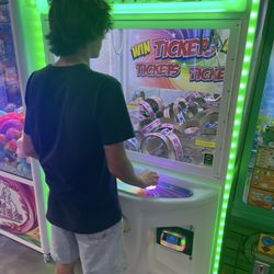My brother playing Ticket Ring