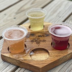 The Buzz Meadery - Strawberry, light and black currant mead