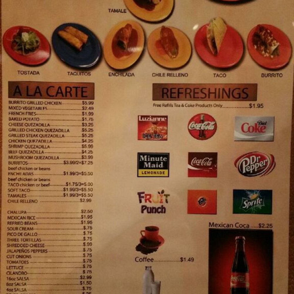 El Idolo - El Idolo Menu - Mexican Near Me - Bartlett, Tennessee