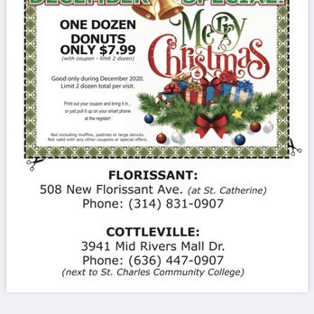 Old Town Donuts - Coupon from Christmas - Donuts Near Me - Cottleville, Missouri