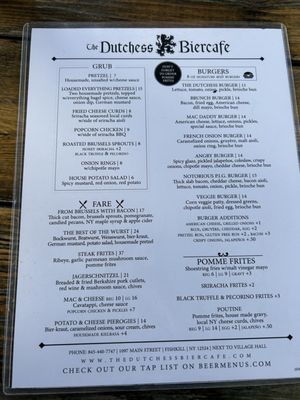 Menu photo 6 The Dutchess Biercafe Fishkill, NY