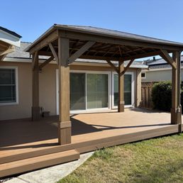 Deck with gazebo Deck with gazebo
