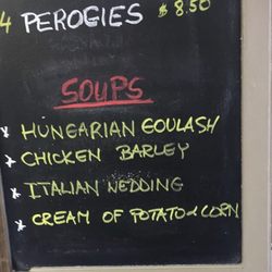 Old Fashioned Deli - The cream of potato & corn and Hungarian goulash was yummy!