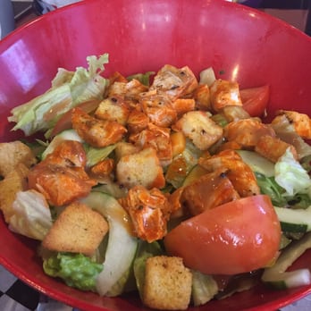 WingBucket - The chopped salad with buffalo grilled chicken added. - Chicken Wings Near Me - Dallas, Texas WingBucket - The chopped salad with buffalo grilled chicken added. - Chicken Wings Near Me - Dallas, Texas