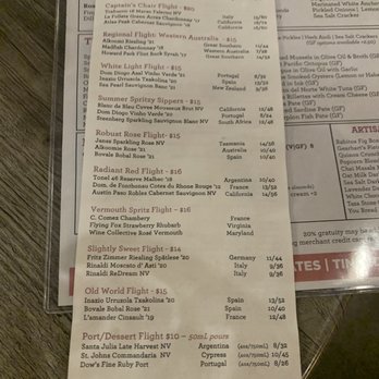 Blacksburg Wine Lab - Wine flight menu - Wine Bars Near Me - Blacksburg, Virginia
