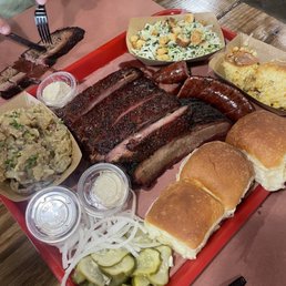 a tray of food on a table a tray of food on a table
