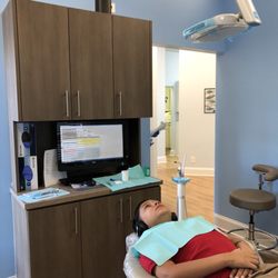 Family Dental Care NC - Staying calm watching a movie :)