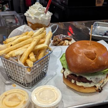 Brgr Stop - Veggie burger with fries - American Near Me - Fort Lauderdale, Florida Brgr Stop - Veggie burger with fries - American Near Me - Fort Lauderdale, Florida