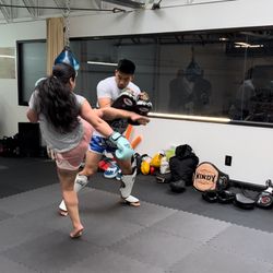 Fight Flow Fitness - Muay Thai personal training session.