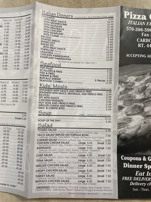 Menu photo 1 Pizza Como USA Lehighton, PA