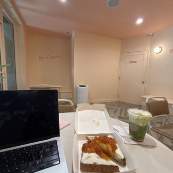 Whata Peach - Peach ricotta toast, peach matcha - Juice Bars & Smoothies Near Me - Encino, California Whata Peach - Peach ricotta toast, peach matcha - Juice Bars & Smoothies Near Me - Encino, California