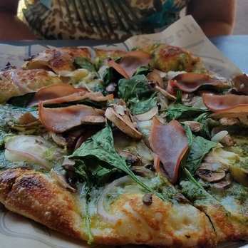 Pieology Pizzeria, Folsom - Pesto, Ham, Spinach - Pizza Near Me - Folsom, California