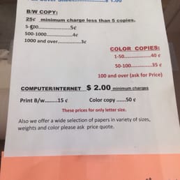 Prices