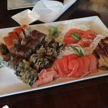 Sushi Love - From left to right: black widow(great), blue devils(fair), insane(bad), tuna(below average), salmon(below average), and eel(fair) - Sushi Bars Near Me - Durham, North Carolina Sushi Love - From left to right: black widow(great), blue devils(fair), insane(bad), tuna(below average), salmon(below average), and eel(fair) - Sushi Bars Near Me - Durham, North Carolina