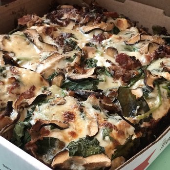 Circles + Squares - Square White w/ Bacon, Shiitake Mushrooms& Spinach. It met ALL my expectations. DELICIOUS and thanks for the recommendation! - Pizza Near Me - Philadelphia, Pennsylvania