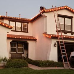 Glo! Lighting Services - Halloween lights. All orange