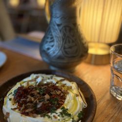 Amber - Labneh with crispy onion and chili oil