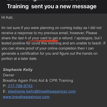 Breathe Again First Aid & CPR Training - CPR Classes Near Me - Indianapolis, Indiana