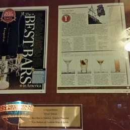 Silva's Saloon was listed in Esquire Magazine as one of the top five bars in the United States.