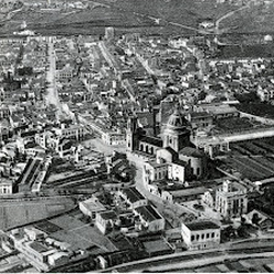 L'antic Colmado - Sant Andreu de Palomar des de l'aire, a l'any 1929.Foto autor desconegut. Arxiu Centre d'Estudis Ignasi Iglésias