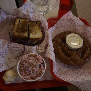 Butterbird - Rotisserie sandwich, pretzel, coleslaw - Chicken Shop Near Me - Madison, Wisconsin