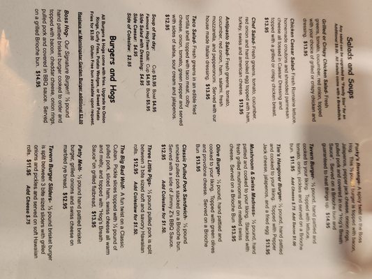 Menu photo 5 Hog Town Melvin Tavern Melvin, MI Menu photo 5 Hog Town Melvin Tavern Melvin, MI