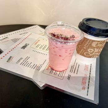 Saffron Cowboy - Rose milk tea and drip coffee - Coffee & Tea Near Me Saffron Cowboy - Rose milk tea and drip coffee - Coffee & Tea Near Me