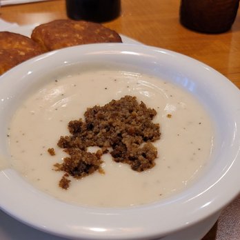 Ol' South Pancake House - Gravy Hot Tub with overcooked Biscuits - Breakfast & Brunch Near Me - Burleson, Texas Ol' South Pancake House - Gravy Hot Tub with overcooked Biscuits - Breakfast & Brunch Near Me - Burleson, Texas