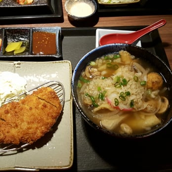 Miso - Fishcake Udon with pork katsu - Japanese Near Me - Annandale, Virginia