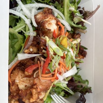 Aburaya - fried chicken salad - Izakaya Near Me - Oakland, California