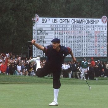 Pinehurst 4 - The iconic Payne Stewart sinking his winning putt for the 1999 US Open win - Golf Near Me - Pinehurst, North Carolina
