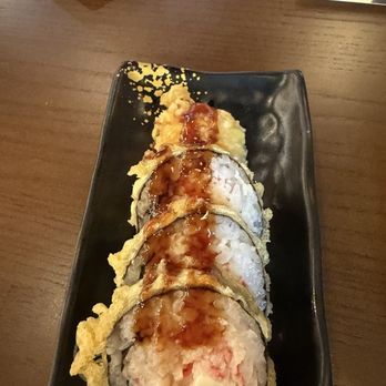 East Blue Sushi - Golden crab roll. I had some already, I forgot to take photos with the food before devouring. - Sushi Bars Near Me - San Antonio, Texas East Blue Sushi - Golden crab roll. I had some already, I forgot to take photos with the food before devouring. - Sushi Bars Near Me - San Antonio, Texas