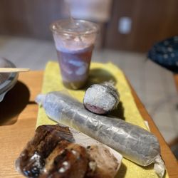 Waikane Store - Slushie float, spam musubi, sushi, and mochiko chicken.