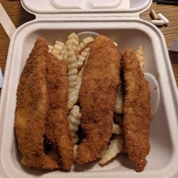 Wings and Seafood To Go - Walleye fish fillet dinner