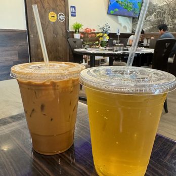 Pho Vit 115 - Complimentary tea (unsweetened) and cafe sua da $4.99. Both excellent - Noodles Near Me - El Monte, California Pho Vit 115 - Complimentary tea (unsweetened) and cafe sua da $4.99. Both excellent - Noodles Near Me - El Monte, California