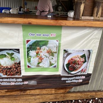 Thai Noodle House - Part of the menu - pad krapow, wonton soup, som tum - Noodles Near Me - Keaau, Hawaii Thai Noodle House - Part of the menu - pad krapow, wonton soup, som tum - Noodles Near Me - Keaau, Hawaii