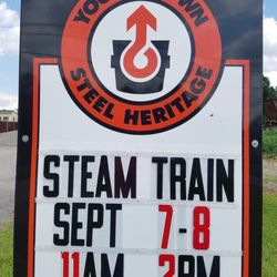 J&L Narrow Gauge Railroad - If this sign is out, they will probably be giving train rides