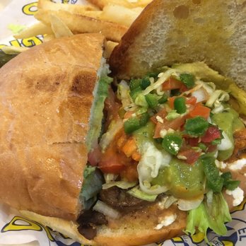 Pollo Regio - My asada torta with my fixings - Mexican Near Me - Dallas, Texas